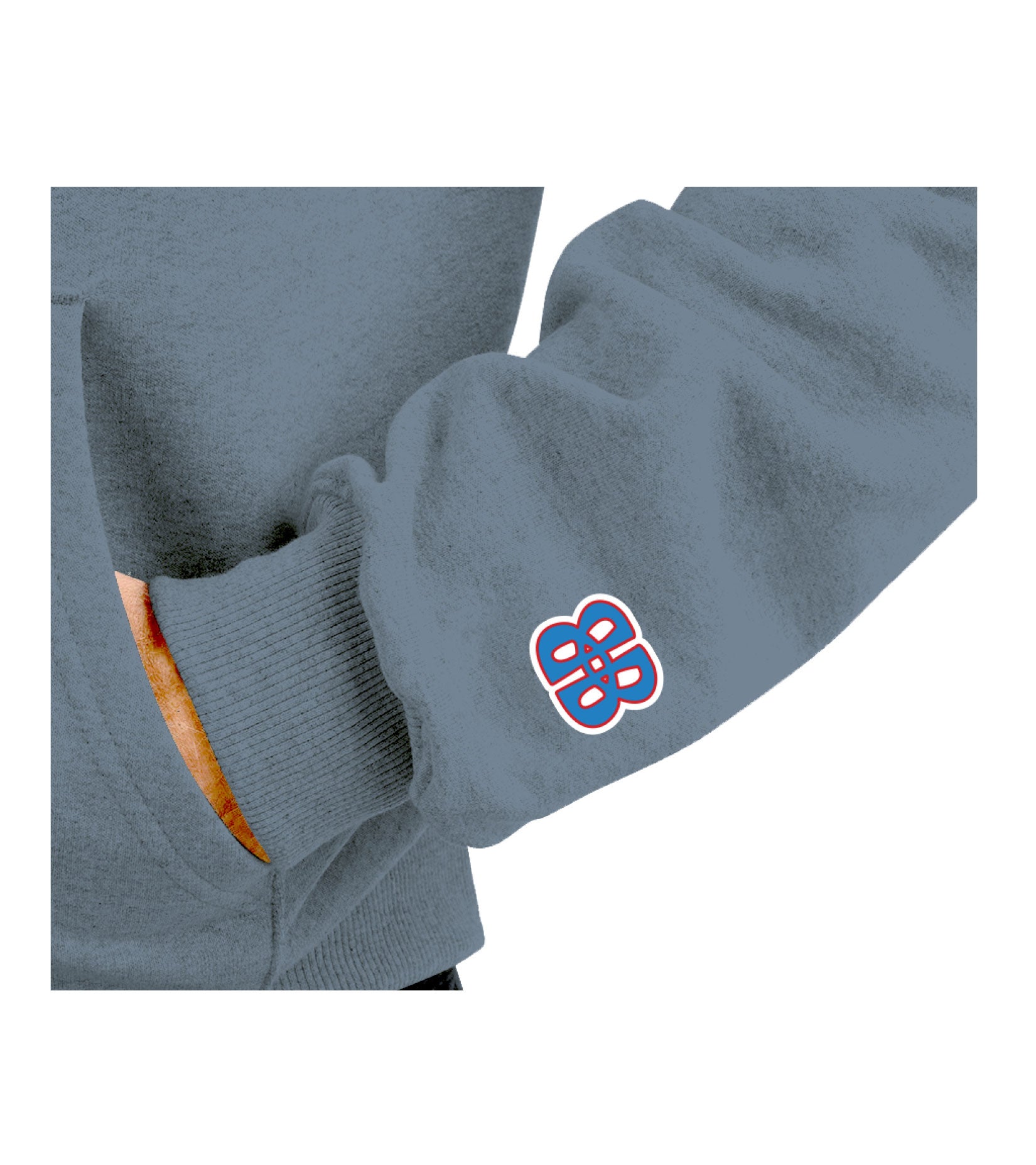 Buzzards Bay Basins Pigment Dyed Slate Blue Hoodie