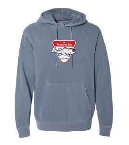 Buzzards Bay Basins Pigment Dyed Slate Blue Hoodie