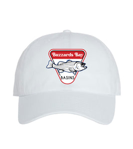 Buzzards Bay Basins Relaxed Fit Clean up Cap-White